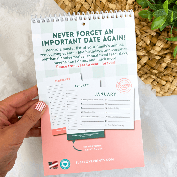 Catholic Perpetual Calendar | Let's Celebrate