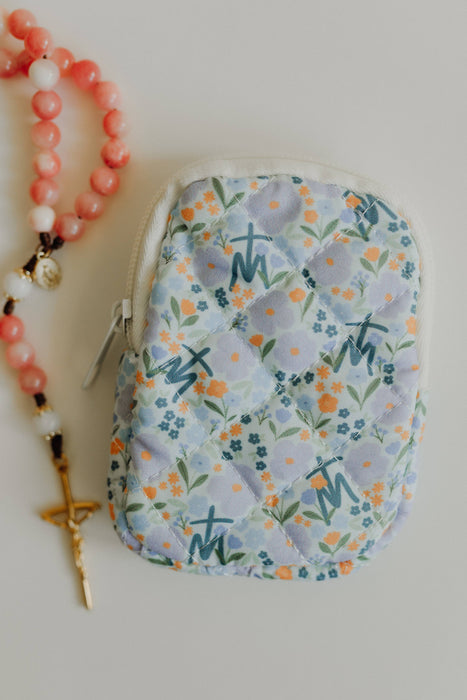 Marian Rosary Pouch | Marian Floral