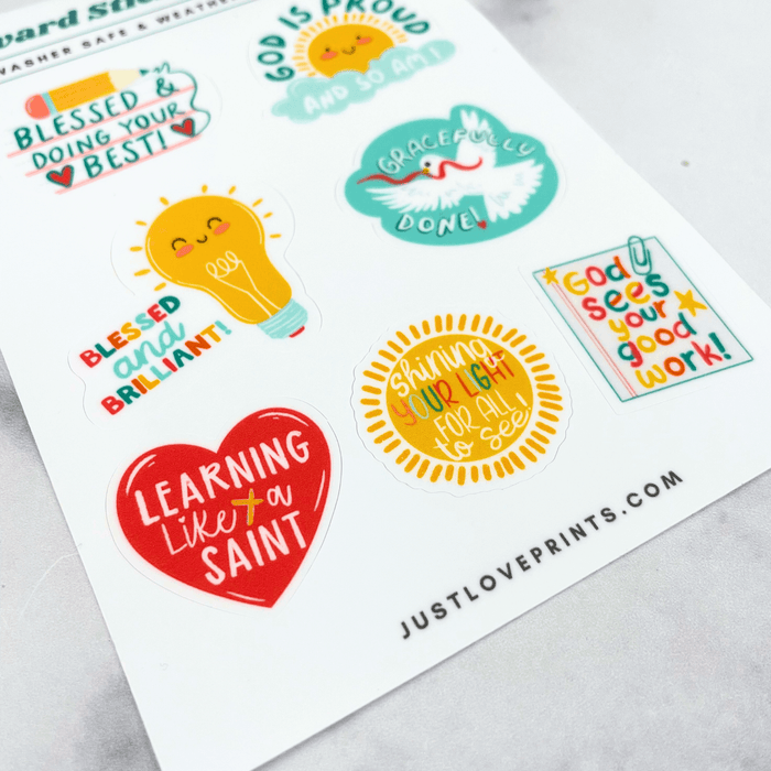 Catholic Kid Reward Sticker Sheet