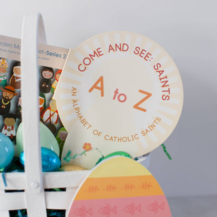 Shaped Board Book | Come and See: Saints A to Z