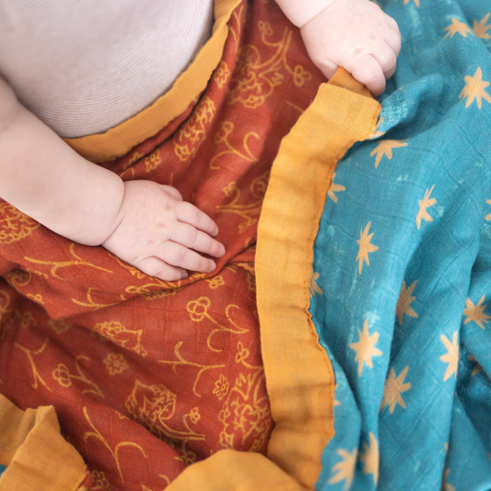 Luxury Double-Sided Muslin Blanket | Our Lady of Guadalupe