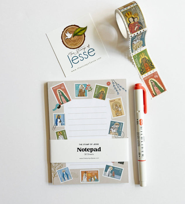 Notepad | Ave Maria Postal Stamps