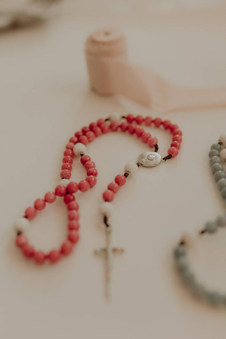 First Communion Rosary | Pink