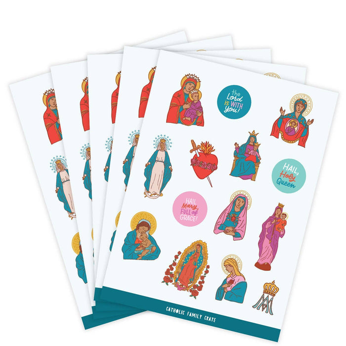 Sticker Sheet Pack | Our Blessed Mother Mary