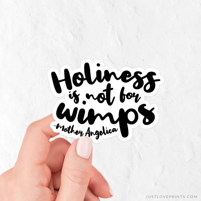 Holiness is Not For Wimps Sticker