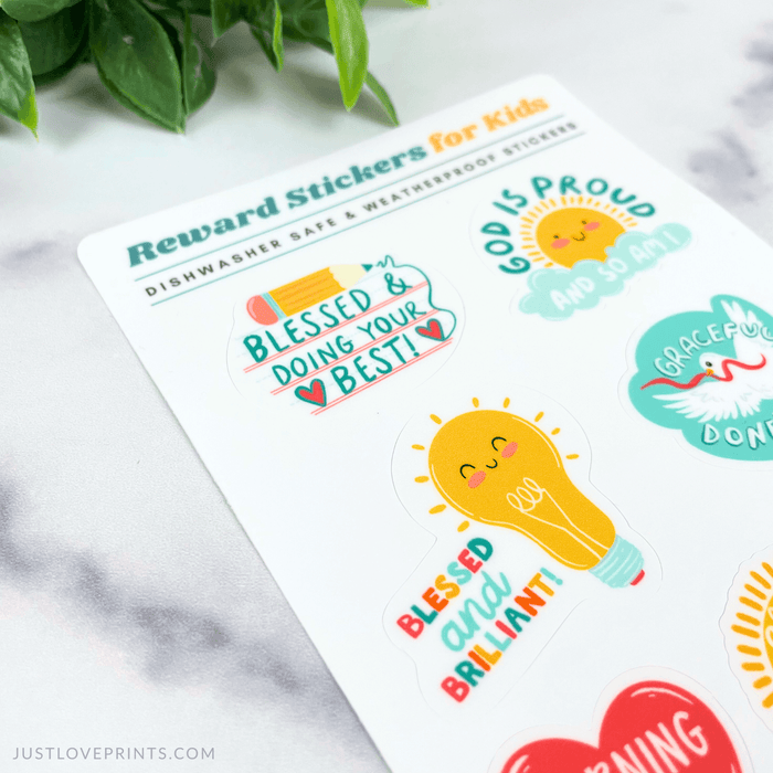 Catholic Kid Reward Sticker Sheet