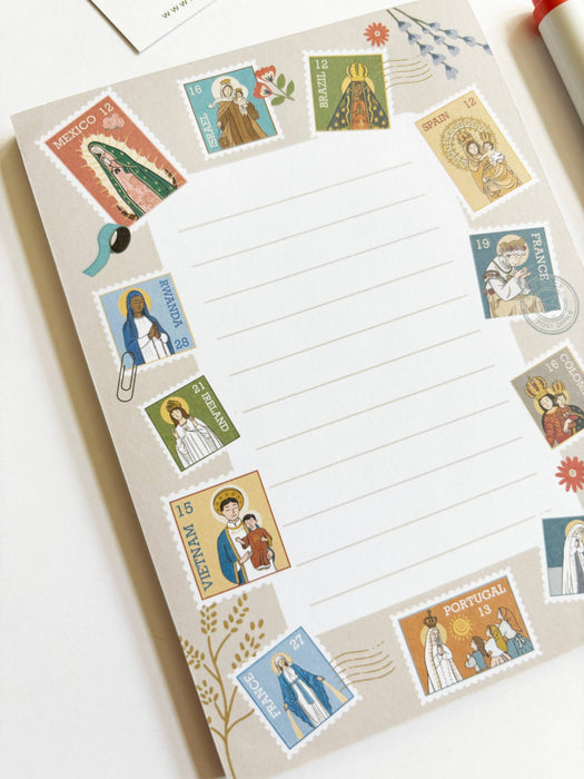 Notepad | Ave Maria Postal Stamps