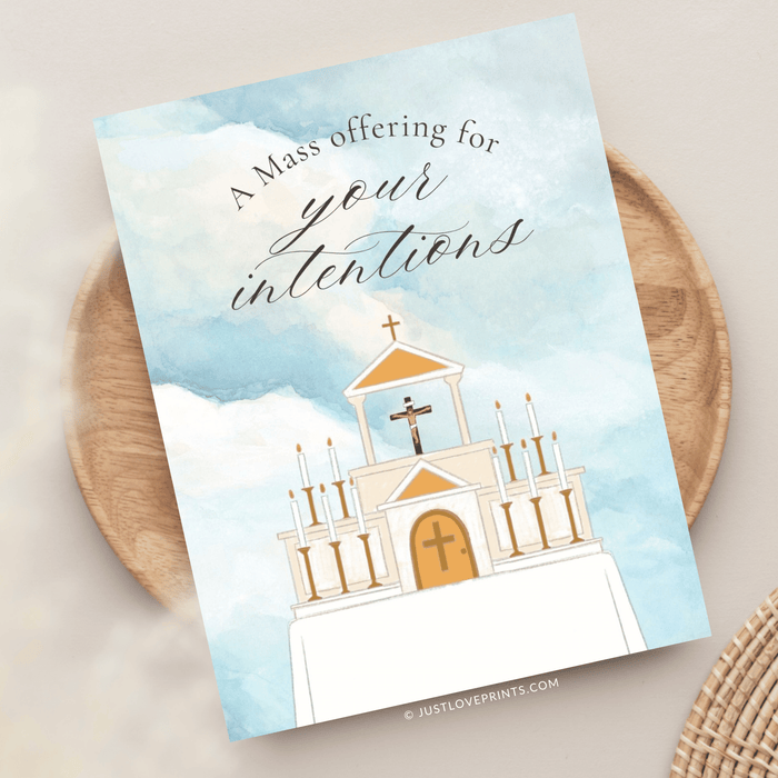 Catholic Mass Card