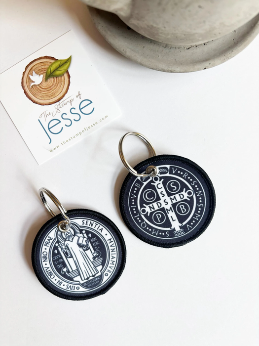 Woven Keychain | St. Benedict Medal