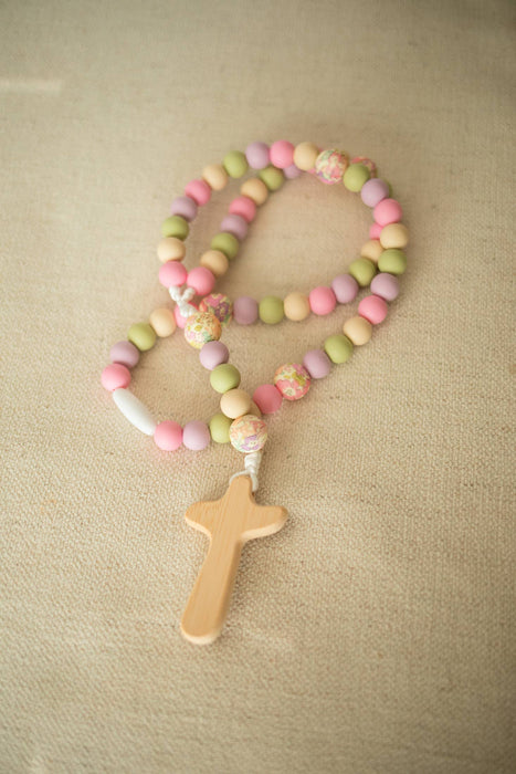 Baby Rosary | Pastel Floral