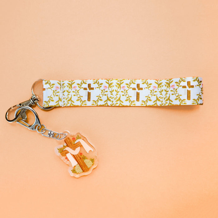 Lanyard Keychain | Easter Cross