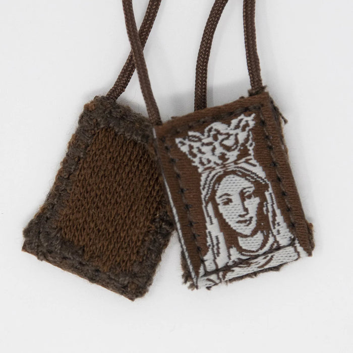 OLMC Mini | Our lady of Mt. Carmel Premium Brown Scapular