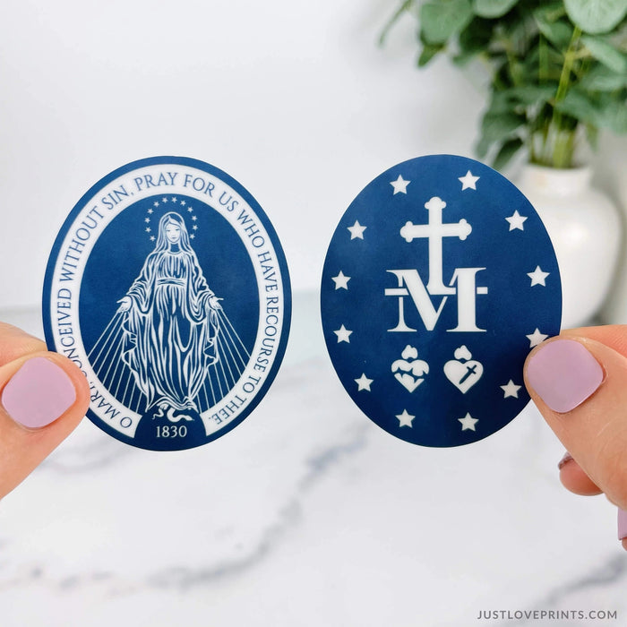 Miraculous Medal | Front & Back Stickers