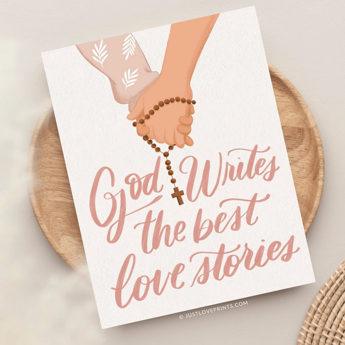 Wedding Greeting Card | God Writes the Best Love Stories