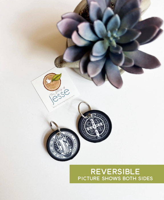 Woven Keychain | St. Benedict Medal