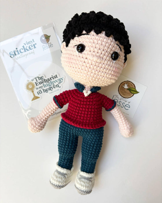 Crochet Doll | St. Carlo Acutis