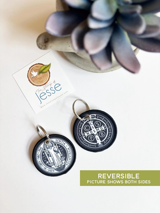 Woven Keychain | St. Benedict Medal
