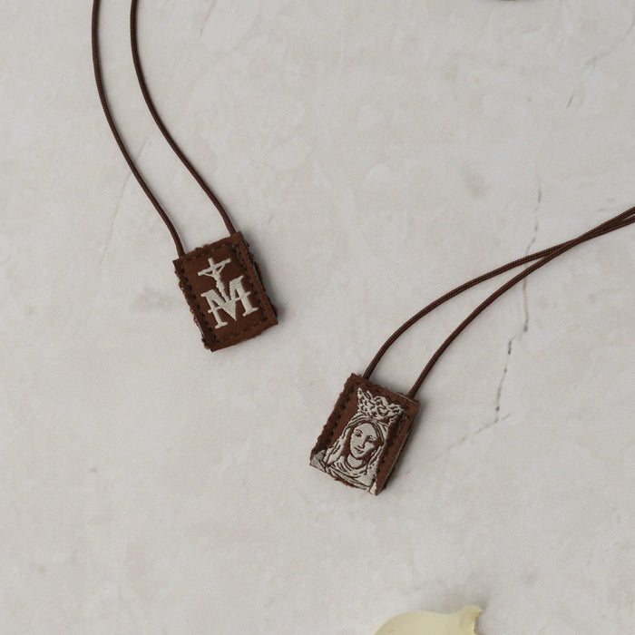 OLMC Mini | Our lady of Mt. Carmel Premium Brown Scapular