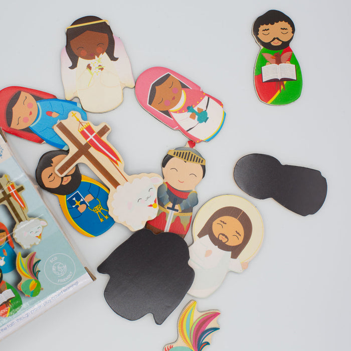 Wooden Magnet Set | Easter Morning