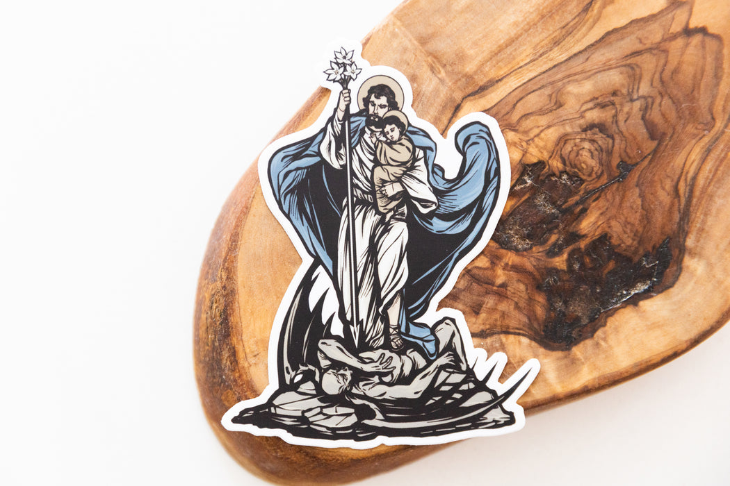 St. Joseph, Protector of Christ Sticker