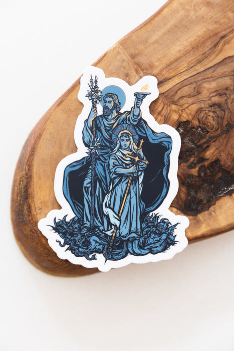 St Joseph Terror of Demons Sticker