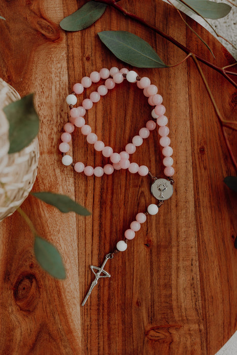 First Communion Rosary | Pink