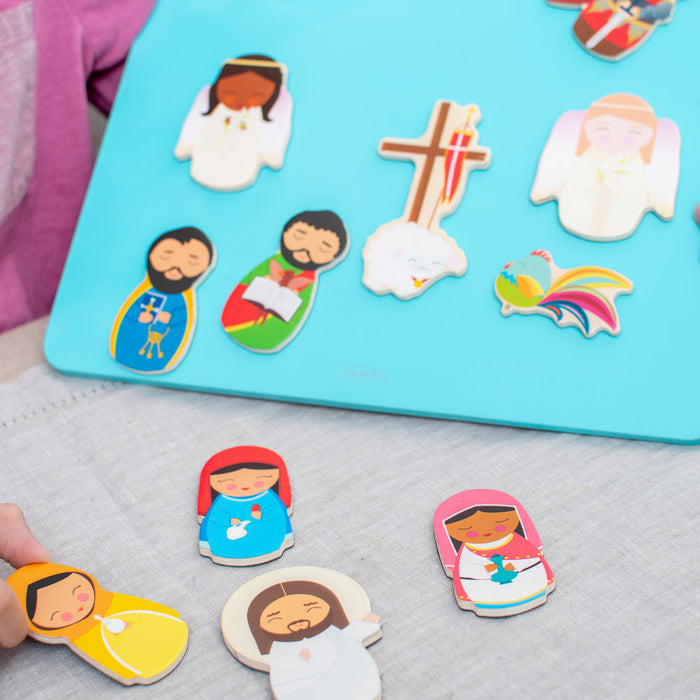 Wooden Magnet Set | Easter Morning