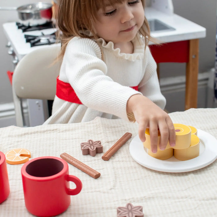 Wooden Playset | Mini Catholic Kitchen | St. Lucia Buns (Lussekatter) & Swedish Glogg