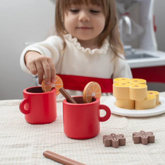 Wooden Playset | Mini Catholic Kitchen | St. Lucia Buns (Lussekatter) & Swedish Glogg
