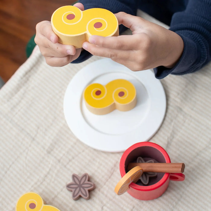 Wooden Playset | Mini Catholic Kitchen | St. Lucia Buns (Lussekatter) & Swedish Glogg