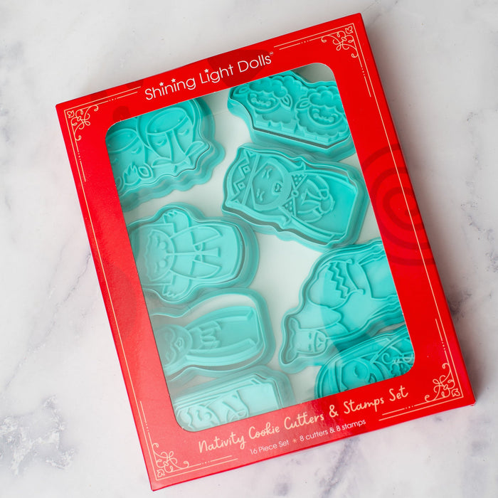 Nativity Cookie Cutters and Stamps Set