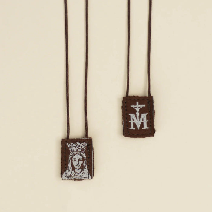 OLMC Mini | Our lady of Mt. Carmel Premium Brown Scapular