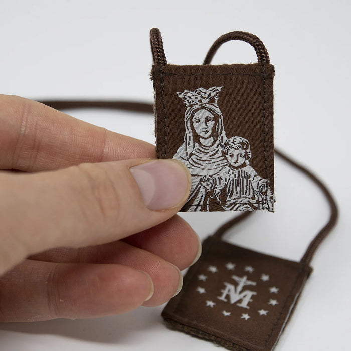 OLMC Crown of Stars | Our Lady of Mt. Carmel Premium Brown Scapular