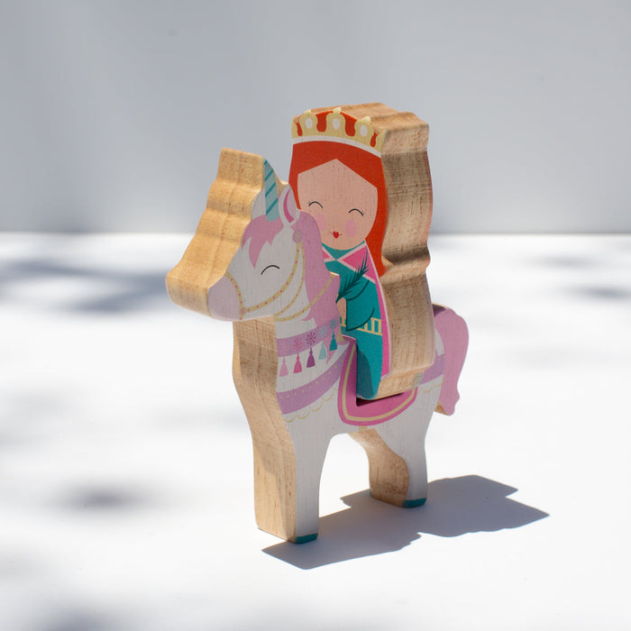 St. Justina of Padua and Unicorn Wooden Set