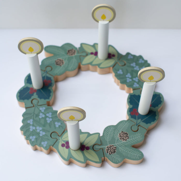 Double-Sided Wooden Wreath Set | Advent + Christmas