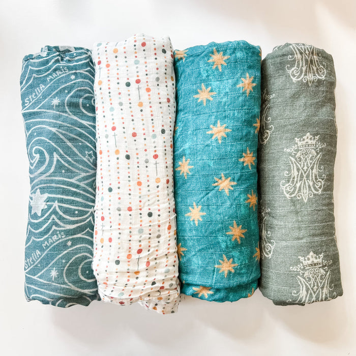 Baby Swaddle - Guadalupe Stars