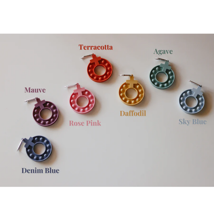 Decade Rosary Pop-It Keychain | Multiple Colour Options