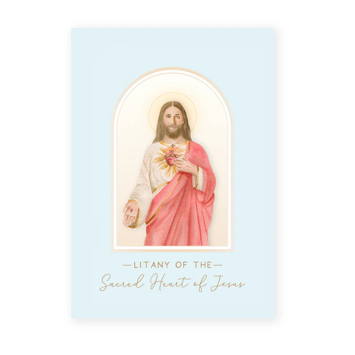 Folded Prayer Card | Litany of the Sacred Heart of Jesus