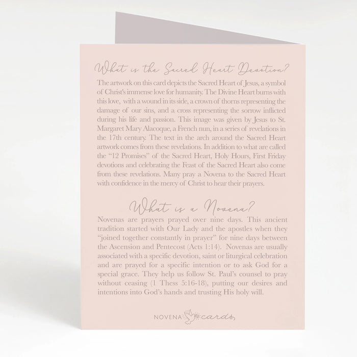 Novena Card | Sacred Heart Novena