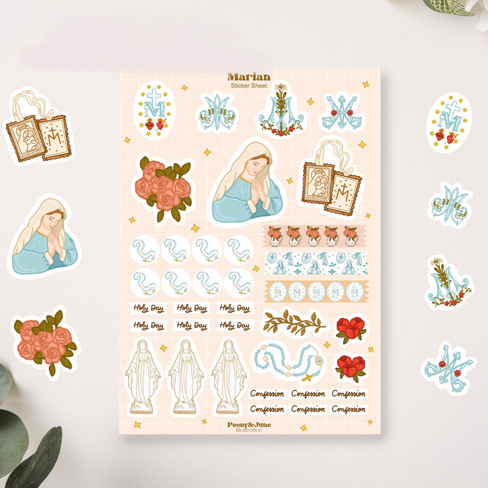 Marian Sticker Sheet