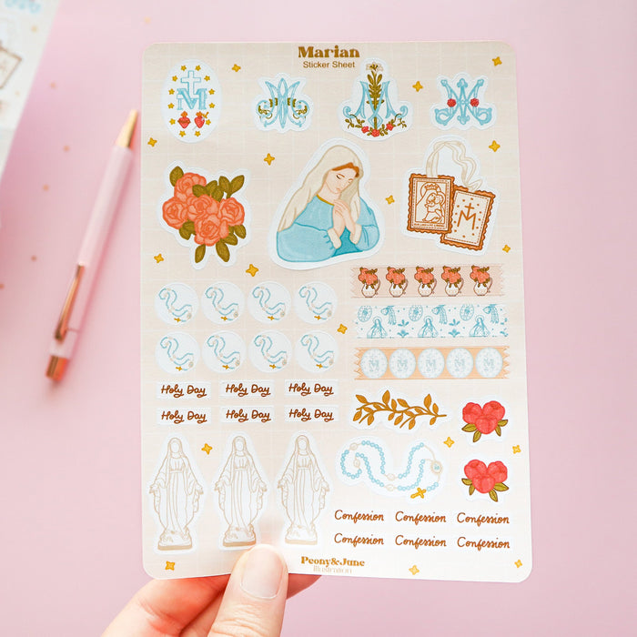 Marian Sticker Sheet