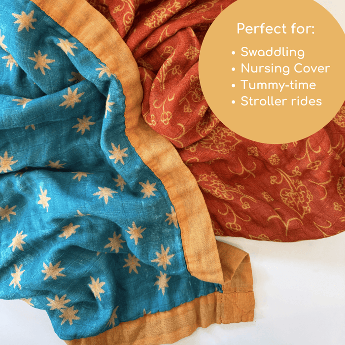 Luxury Double-Sided Muslin Blanket | Our Lady of Guadalupe