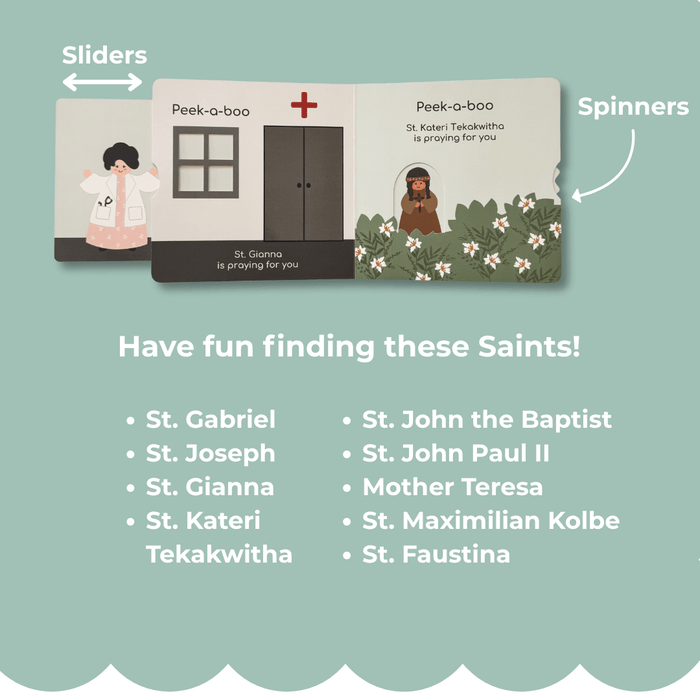 Catholic Board Book | Peek-a-boo Saints 2