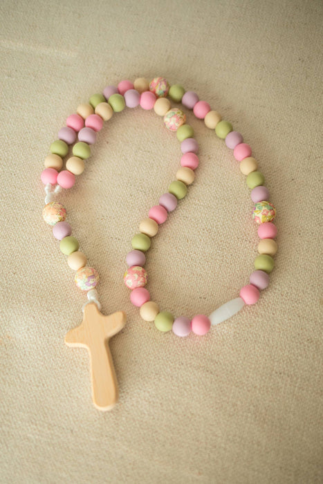 Baby Rosary | Pastel Floral