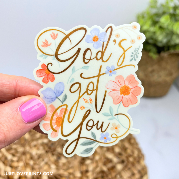 God's Got You Sticker