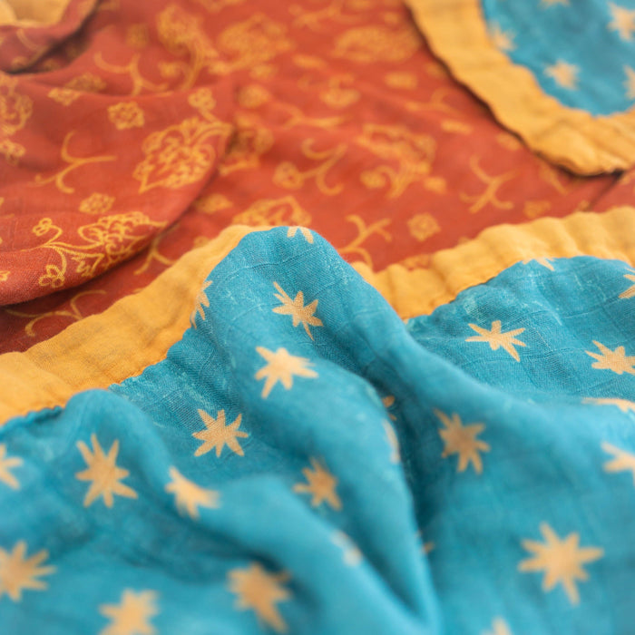 Luxury Double-Sided Muslin Blanket | Our Lady of Guadalupe
