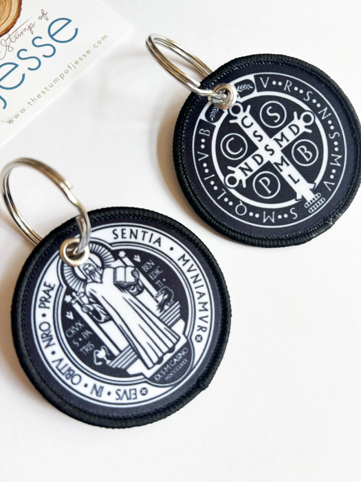 Woven Keychain | St. Benedict Medal