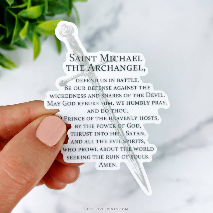 St. Michael Prayer Sticker