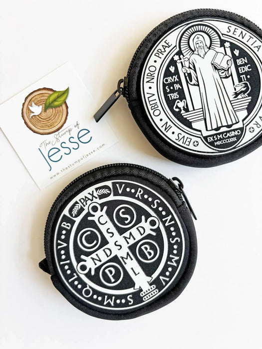 St. Benedict Medal Neoprene Rosary Pouch