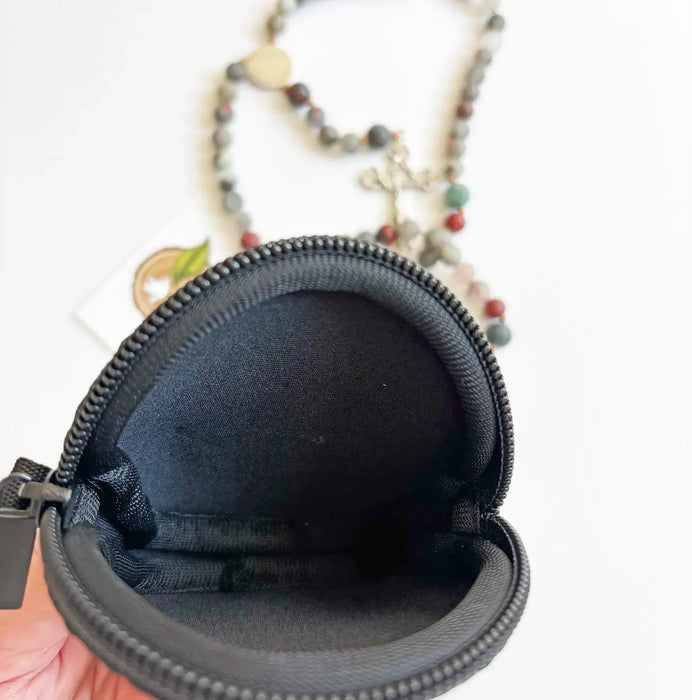 St. Benedict Medal Neoprene Rosary Pouch